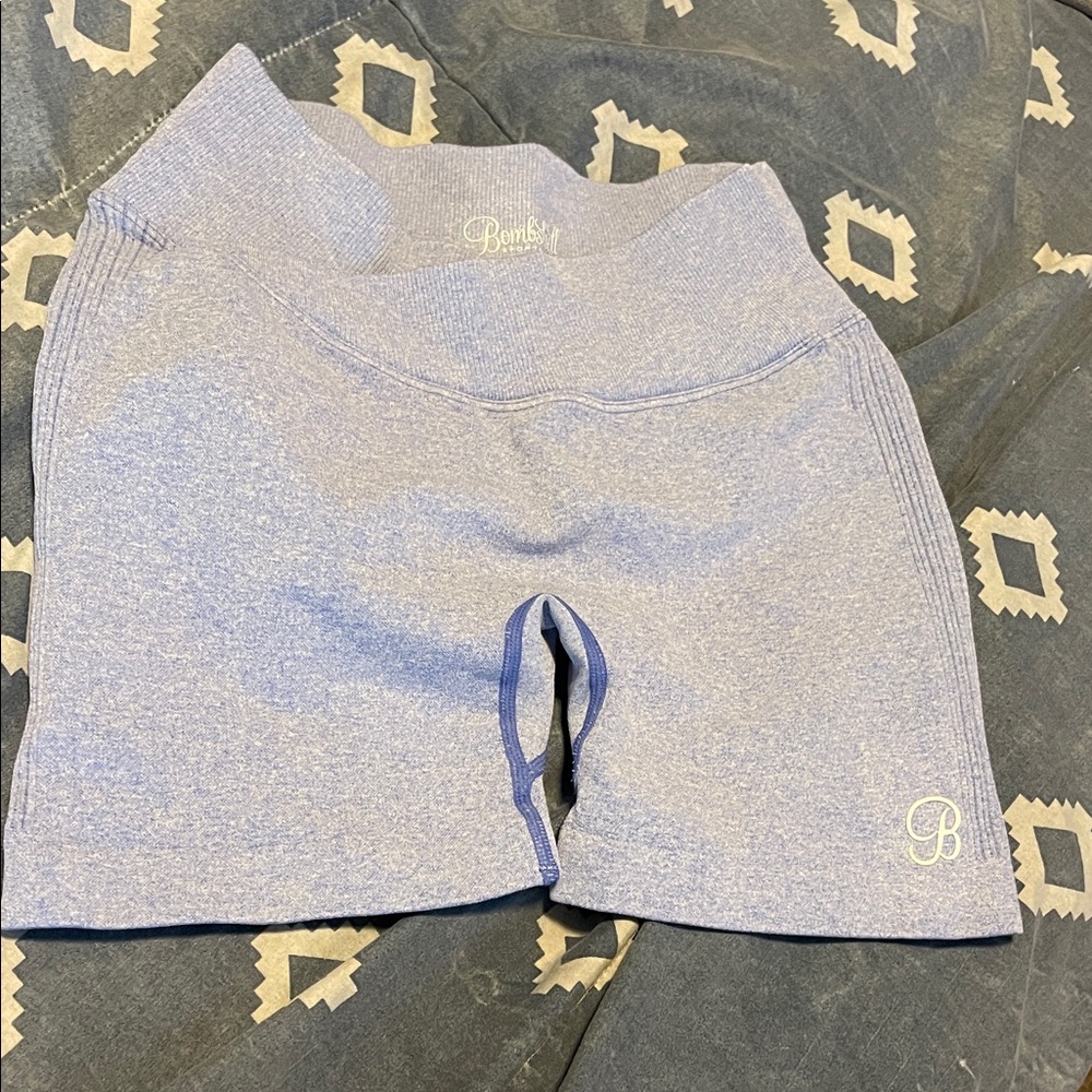Bombshell Sportswear Light Blue Women's Bike Shorts